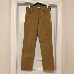 Carhartt Men’s Size 34X34 RELAXED STRAIGHT RIGBY PANT Khaki Tan Color Pants